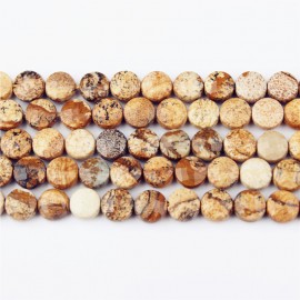 Lin Xiang New Product Picture Stone Natural Beads
