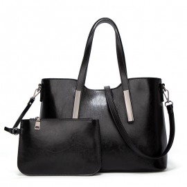  Women Handbag And Purse Sets Oil Wax Leather