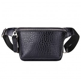 Casual Waist Bag for Women Alligator Leather 