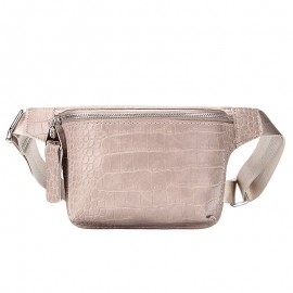 Casual Waist Bag for Women Alligator Leather 