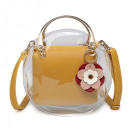 2PCS Transparent jelly bag Female bag