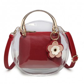 2PCS Transparent jelly bag Female bag