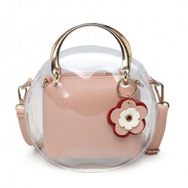 2PCS Transparent jelly bag Female bag