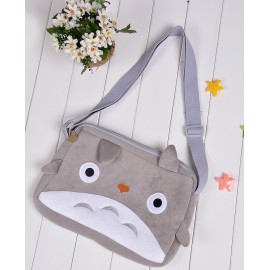 New Arrival Cartoon Plush Gray Bag Cat Soft Short Purse Cute Shoulder Short 