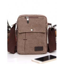 Classic Design Snap Button Zip Crossbody Bag For Men