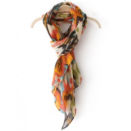 Brighten 80CM Style Multicolor Print Ethnic Scarf