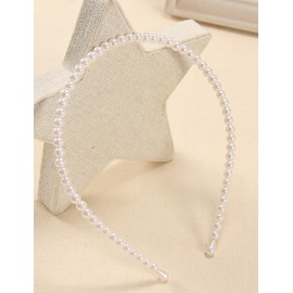 Japanese Beads Overall Hair Band in Ivory