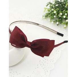 Ladylike Candy Color Bownot Embellished Hair Band