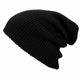 Vintage Style Unisex Adult Men Women Warm Winter Knit Ski Beanie Slouchy Soft Solid Cap Crochet Oversize Baggy Hat 